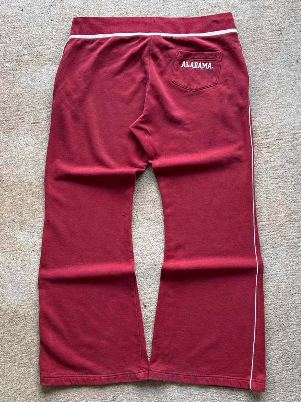 Nike Womens Alabama Crimson Tide Vintage Flare Leg Sweatpants L Large Red Cotton